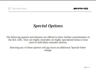 Illustration for article titled Leaked AMG Mercedes SLS Dealer Guide Details Extravagant Options